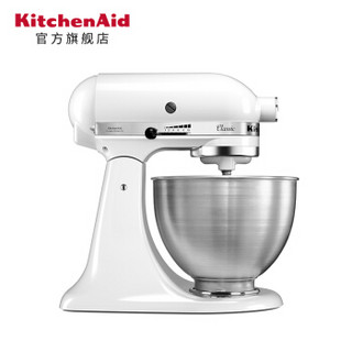 KitchenAid凯膳怡进口家用电器厨师机95多功能小型和面机全自动奶油搅拌 牛奶白