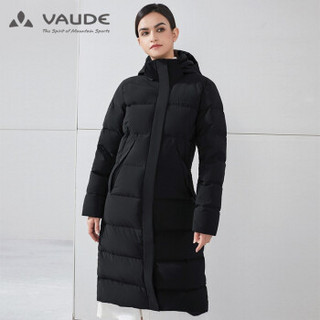 巍德（VAUDE） 户外运动女款中长款羽绒厚外套90%鸭绒保暖透气日常旅行羽绒女外套1529206 VAUDE黑 S