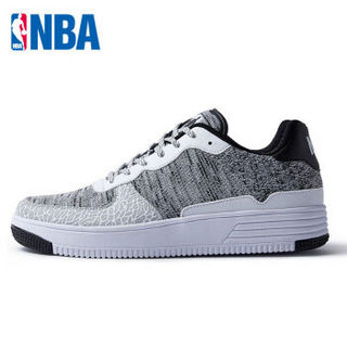 NBA球鞋 夏季新款板鞋 透气时尚 舒适潮流休闲鞋 鞋子 71621825 白/中灰/黑 44.5