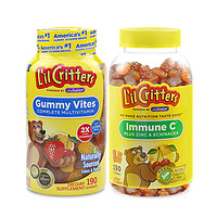 L'il Critters 小熊糖儿童复合维生素软糖 多维190+VC补锌 2岁+ 190 *2瓶