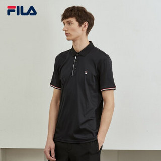 FILA 斐乐官方 男子短袖Polo衫 2019秋季新款男子翻领针织短袖衫 传奇蓝-NV 180/100A/XL