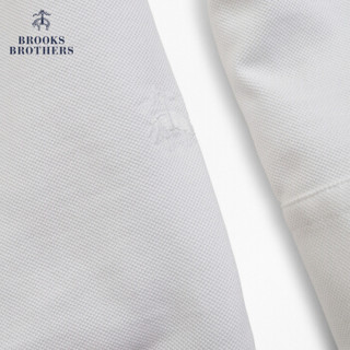 Brooks Brothers/布克兄弟男士Supima棉纯色长袖Polo衫1000064507 1001-白色 S