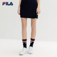 FILA 斐乐官方 高圆圆同款 女子短裙 2019夏季新款高端时尚短裙女 传奇蓝-NV 175/74A/XL