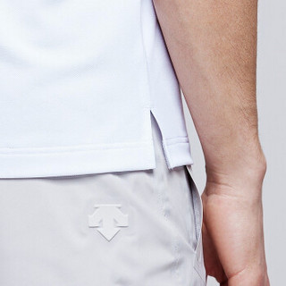 DESCENTE迪桑特 TRAINING系列 男子短袖训练POLO衫 D9291TPS69 白色-WT M(170/92A)
