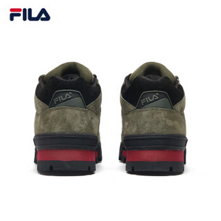 FILA 斐乐官方 女子复古工装鞋W系TRAILBLAZER 甲虫绿/黑-BT 40