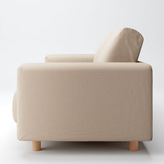 MUJI 棉平织沙发主体/聚氨酯/独立式樽型弹簧用沙发套/米色 2.5人座用(2019)