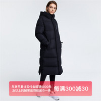 DESCENTE迪桑特 SKI STYLE 女子保暖长款羽绒服 D9432SDJ66 黑色-BK 女L(170/88A)