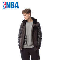 NBA潮流服饰  篮网队时尚休闲拼接运动外套 MK0386AA 灰色 M