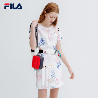 FILA 斐乐官方White Line系列 女子印花连衣裙 2019夏季新款裙子 满印-WT 180/96A/XXL