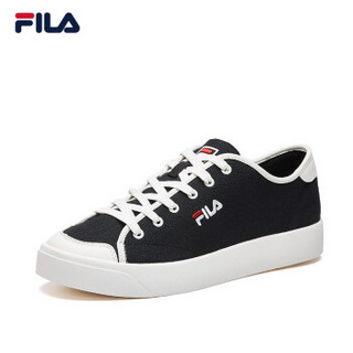 FILA 斐乐官方Heritage-FHT系列CLAIC KICKS 2019夏季新款男子帆布鞋 黑色-BK 39