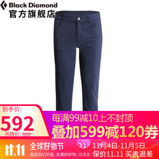 Black Diamond /黑钻/BD 户外轻盈透气防泼水男款现代派岩石长裤 V6H6 蓝色 30