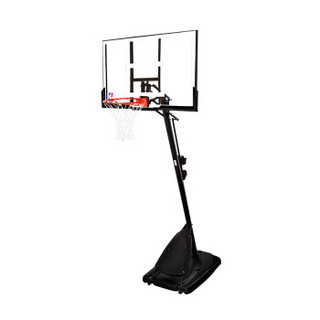 NBA Spalding 斯伯丁可移动54英寸篮板 插销式 NBA成人篮球架 66291 黑色
