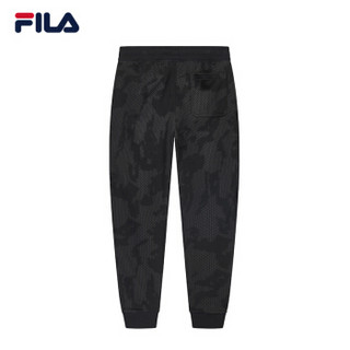 FILA 斐乐2019 FUSION系列男长裤春季新品运动休闲运动裤针织长裤男 铁矿灰-BN 180/88A/XL