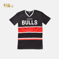 NBA STYLE潮流服饰 芝加哥公牛队 新品夏季v领套头运动针织连衣裙 图片色 XS