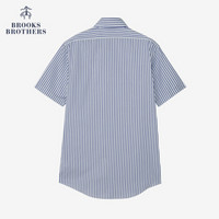 Brooks Brothers/布克兄弟男士Supima棉免烫正装衬衫1000064080 B115-浅蓝条纹 15