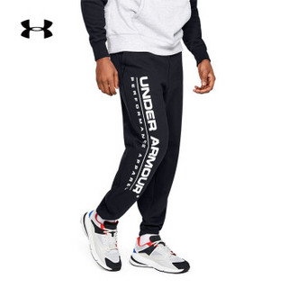 安德玛官方 UA Fleece Logo男子 运动长裤 Under Armour-1345599 黑色001 XL