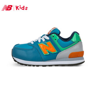 New Balance NB童鞋 574系列 中大童男女童鞋 儿童运动鞋 KL574LBY/蓝色 30码/17.5cm