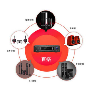 奇声（QISHENG）AV-115 家庭影院套装5.1大功率功放机AV校园广播会议音响无线话筒组合 【AV-115】5.1普通升级版