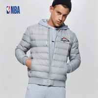 NBA 雷霆队灰色轻薄运动羽绒服 XXXL