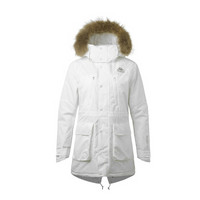 Kappa卡帕 女款 运动棉服 运动夹棉保暖外套 K0762MM12 韩国白-012 XL