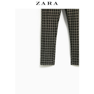 ZARA 女童腰带饰格子裤