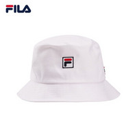 FILA 斐乐官方2019 WHITE系列圆帽男女通用2019春季新款中性渔夫帽 白色-WT XS