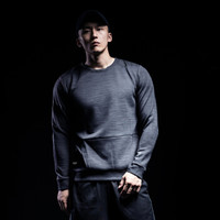 MSGD卫衣男子灰色秋冬运动套头上衣    暗夜系列 Midnight Grey 暗夜灰 L(现货出售)