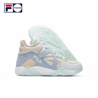 FILA FUSION斐乐 CAGE 女子篮球鞋 2019冬新款女生球鞋高帮运动鞋 冰河绿/天空蓝-GB 36