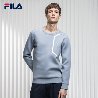 FILA（斐乐）2018 G系列男长袖春季新品潮流时尚长袖T恤运动休闲长袖男上衣 银灰-GY 180/100A/XL