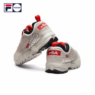 FILA FUSION斐乐 DISRUPTOR 颠覆者女子老爹鞋复古做旧休闲潮鞋 白银色-WS 36