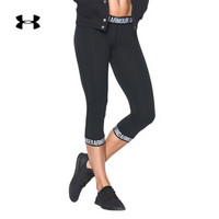 安德玛官方 UA Favorite女子 运动中裤 Under Armour-1287130 黑色001 XL