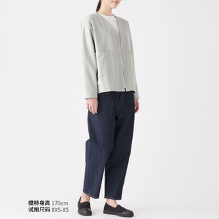 无印良品 MUJI Labo 男女通用 牛津棉 开衫 灰色 XXS-XS