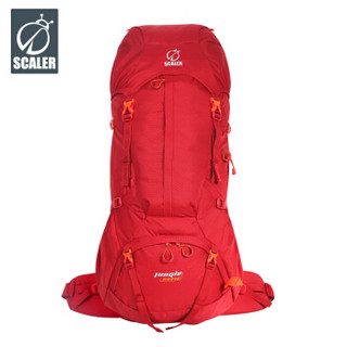 思凯乐/SCALER户外登山包60L双肩背包徒步旅行背包Z8322015 红色
