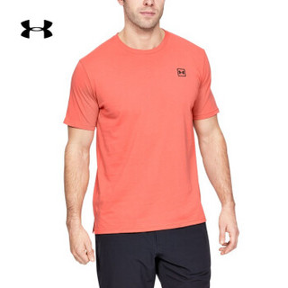 安德玛官方UA Pursuit男子运动短袖T恤Under Armour1329622 红色811 XL