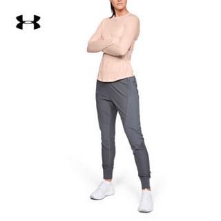 安德玛官方 UA 女子 运动长袖T恤 Under Armour-1326505 粉色805 M