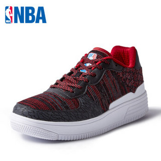 NBA球鞋 夏季新款板鞋 透气时尚 舒适潮流休闲鞋 鞋子 71621825 黑/亮酒红/钢灰 42