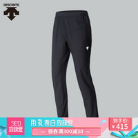 DESCENTE迪桑特男裤 ACTIVE运动版型 男子针织长裤 D7321TFP12 黑色-BK M(170/80A)