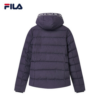 FILA（斐乐）2018 W系列女羽绒服冬季新品运动休闲防风保暖连帽运动外套女 传奇蓝-NV 160/80A/S