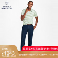 Brooks Brothers/布克兄弟棉麻混纺男士休闲长裤1000035419 4004-藏青色 3634