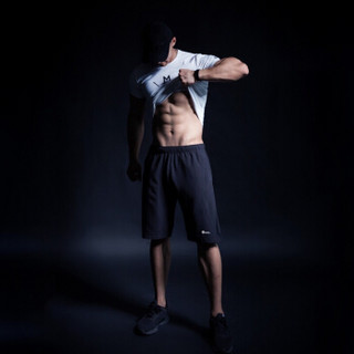 MSGD运动短裤 男子健身训练梭织五分裤 轻薄透气速干篮球裤 Jet Black 曜石黑 XL