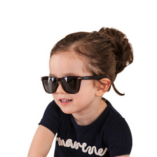 澳洲BanZ男女儿童防晒宝丽来偏光太阳镜墨镜 炫酷系列 复古黑  —  小款 4-10岁
