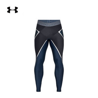 Under Armour 安德玛官方 UA男子Project Rock强森运动紧身裤-1345826 深蓝色408 L