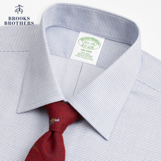 Brooks Brothers/布克兄弟男士秋新品修身免烫正装衬衫1000069144 B465-蓝色 16/34