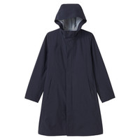 无印良品 無印良品 MUJI 女式 使用不易沾水布带 风帽大衣 海军蓝 M