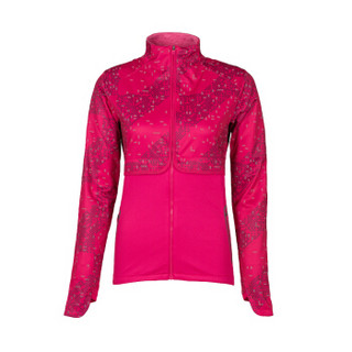 asics亚瑟士运动外套女梭织夹克运动LITE-SHOW外套151329-1180 粉色条纹印花 XL