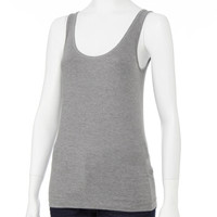 无印良品 無印良品 MUJI 女式 棉混保暖无袖衫 中灰色 XL