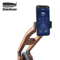 WaterRower划船机专用木质手机平板夹子 经典款(北美黑胡桃木原木色)