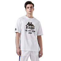 Kappa卡帕 男款运动短袖休闲T恤夏季半袖 |K0912TD37D 漂白-001 XL