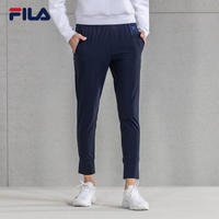 FILA 斐乐官方女裤 2019春季新款 修身束口裤 RD宝蓝-NV 180/78A/XXL