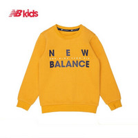 New Balance NB 童装卫衣 男童女童圆领上衣 7C84S013/橙黄色 120cm